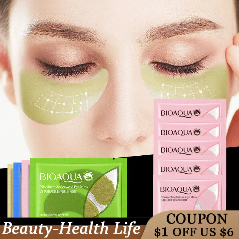 

5 Pairs Collagen Eye Mask Eliminates Dark Circles and Pouches Remove Eye Fatigue Lighten Essence Patch Gel Personal Care Tools