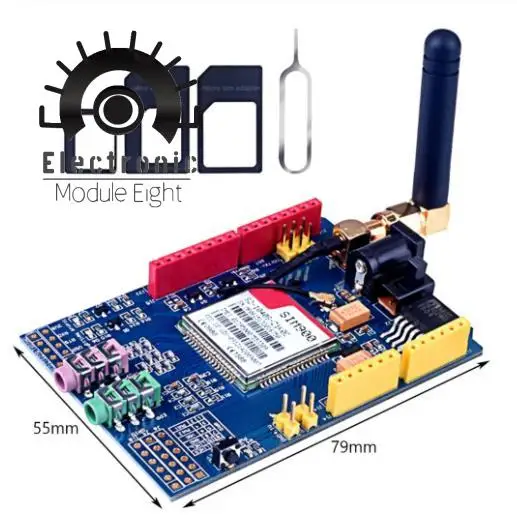 Плата разработки SIM900 GPRS/GSM Shield четырехдиапазонный модуль для совместимого с Arduino