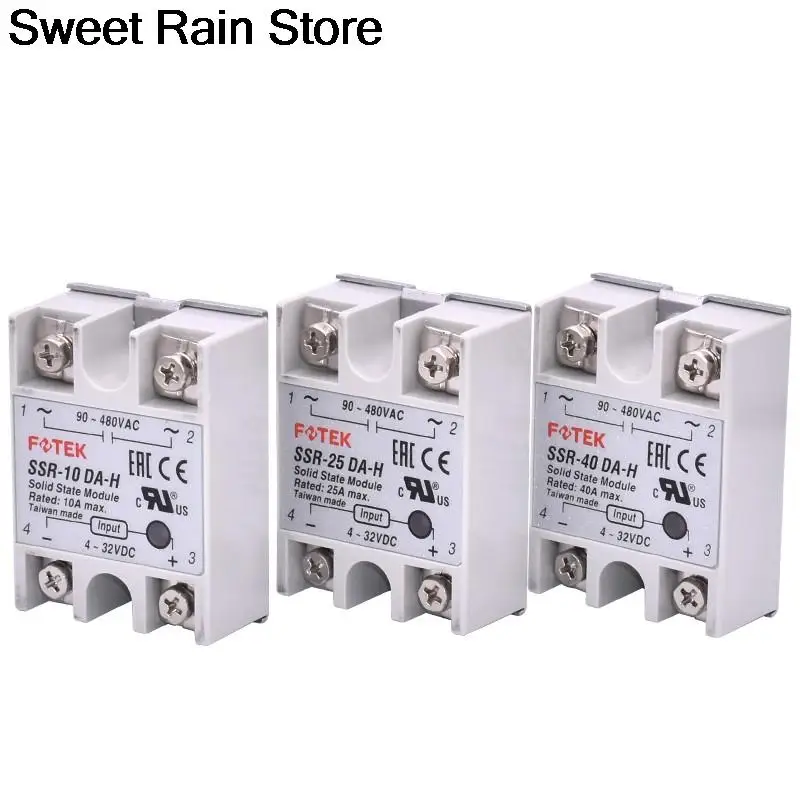 SSR-05DD -10 25 40 50 60 75 DD AA VA DA-H Однофазное твердотельное реле/трехфазный твердотельный