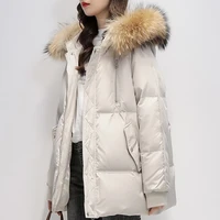 2021 new style oversized down padded jacket womens winter short and small loose padded jacket korean style padded jacket