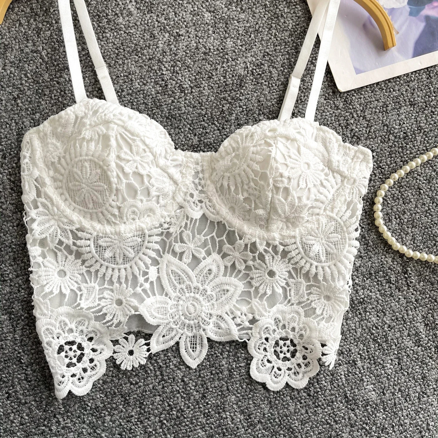 Майка женская сетчатая с цветочным принтом винтажный шикарный топ на тонких