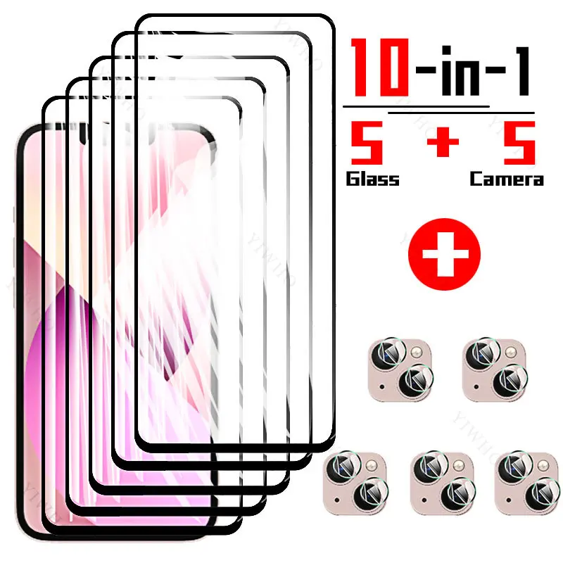 

Защитная пленка для экрана из закаленного стекла для IPhone 13 12 Mini Защитная прозрачная пленка для Apple IPhone 13mini 12 безопасность объектива мини-камеры