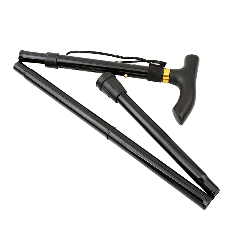 

Walking Sticks Aluminum Alloy Climbing Cane Four-section Telescopic Folding Climbing and Hiking Cane Trekking Poles Elderly Cane