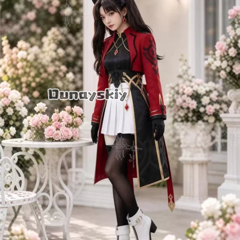 Костюм для косплея KS*22 Honkai Star Rail X Fate: школьная форма Тосаки Рин, куртка, игровой наряд, платье, темный костюм для женщин, для вечеринок (art.: 3920db8cb8b3d) - 3920db8cb8b3d