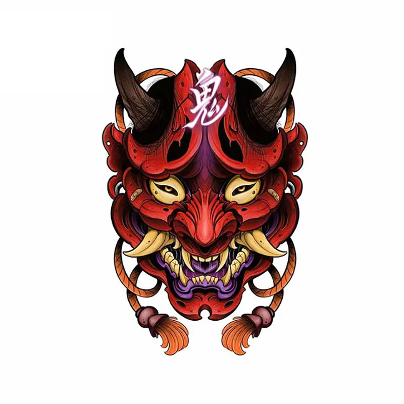 

Personality PVC Decal for Samurai Hannya Mask Car Sticker on Motorcycle Laptop Decorative Accessories