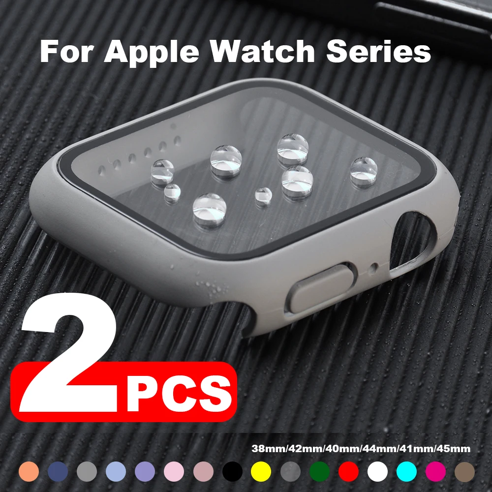 Матовый пластиковый чехол-бампер для Apple Watch Series 7 6 5 4 3 2 1 шт. | Наручные часы