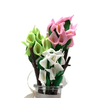 calla lily bridal wedding party decor bouquet pe real tactility flower artificial flowers1by sedensy