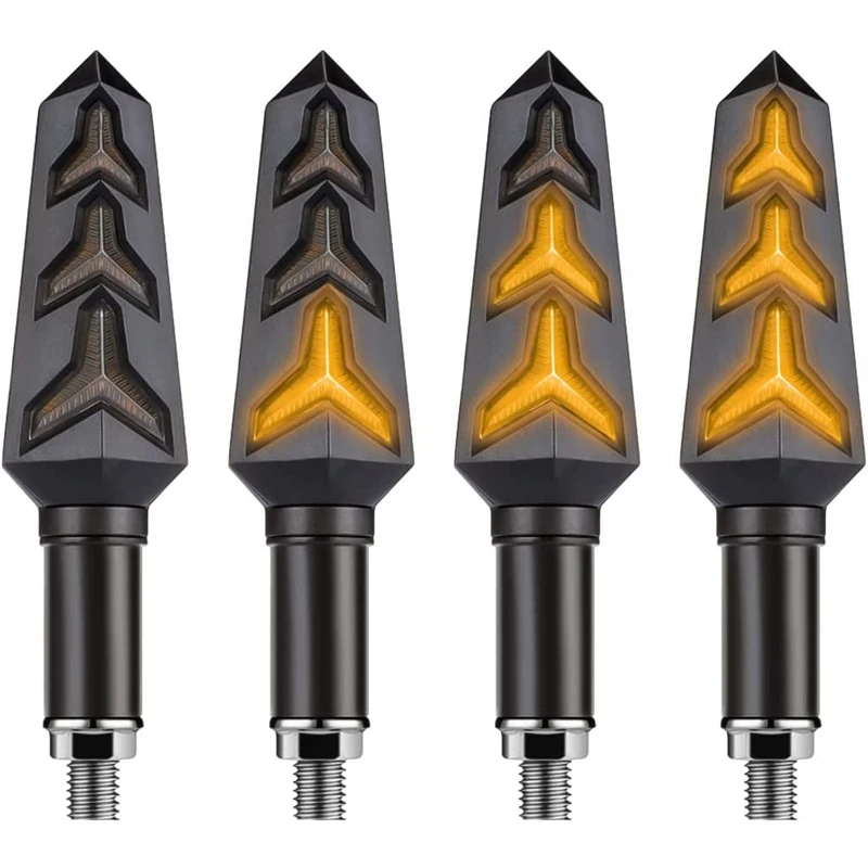 

4 шт., светодиодный индикатор поворота для мотоцикла, 12 В