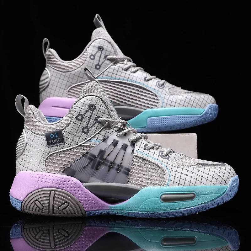 Fashion Colorful Basketball Shoes Men Brand Professional Men's Basketball Sneakers Designer Sport Sneakers Outdoor Trainers Shoe