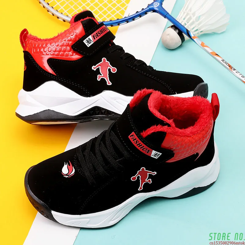 

Boy Basketball Shoes High Top Breathable Training Boots Ankle Zapatillas Hombre Deportiva Athletic Two-tone Sports Shoes Kids