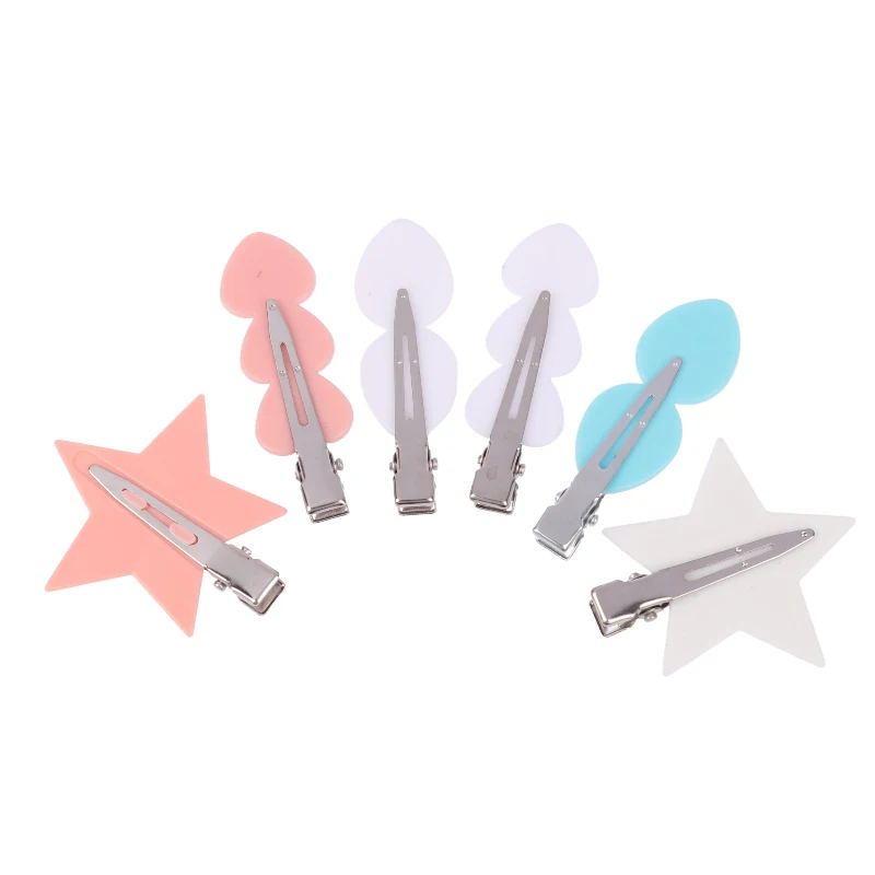 

Пятиконечная звезда без изгиба, бесшовные заколки для волос, боковая челка, заколка для макияжа, аксессуары для мытья лица, Женские аксессуары для девушек