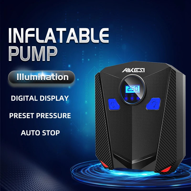

Portable Air Comperssor Digital Car Air Compressor DC 12V 150PSI Illumination Inflatable Pump for Auto Car Motorcycles Bicycles
