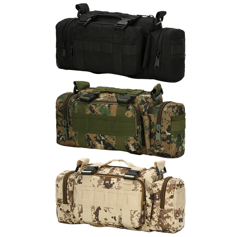 

6L Outdoor Molle Nylon Waist Pack Hunting Camping Mobile Phone Camera Storage Pouch Multi-buckle Waist Bag Fanny Pack