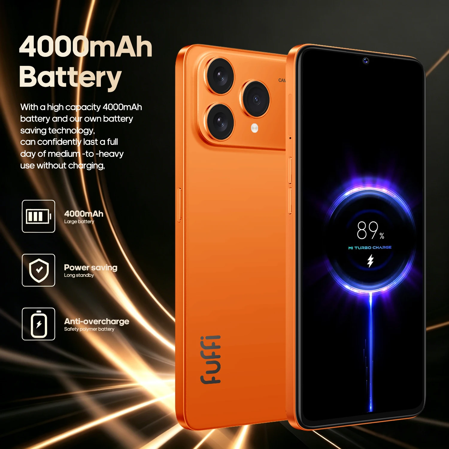 Фото Смартфон FUFFI Global Vision M17 Pro Max, Android, 8 ГБ ОЗУ, 256 ГБ ПЗУ, 6,53-дюймовый экран, 24 МП + 48 МП, две SIM-карты, мобильные телефоны с поддержкой сети 4G №4