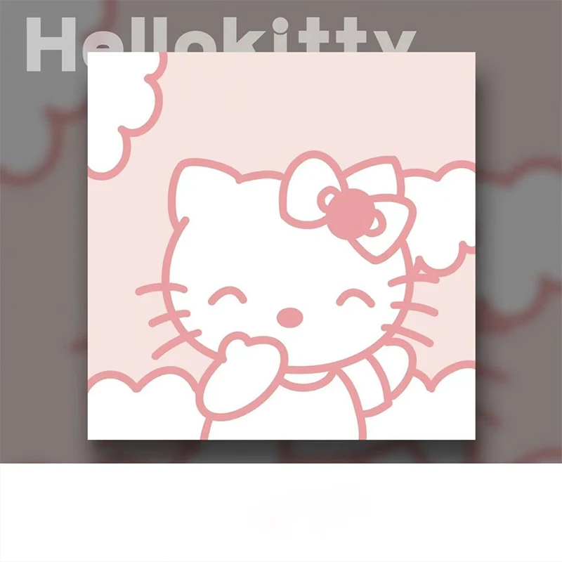 

Kawaii Sanrio семейный простой липкий блокнот Hellokittyed My Melody Kuromi милый мультяшный детский портативный блокнот расписания