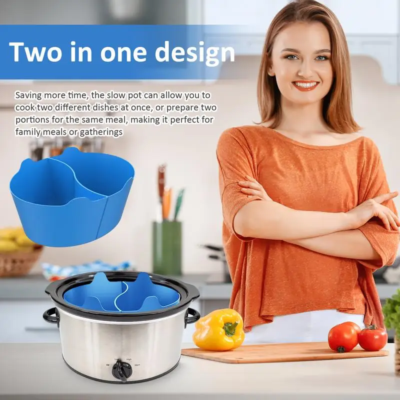 Разделитель для медленной плиты многоразовый вкладыш кастрюль вставка