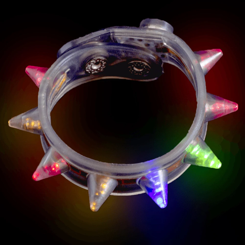 

Colorful LED Glowing Bracelet Plastic LED Luminous Wrist Band For Women Men