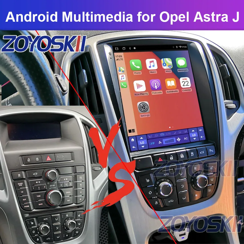 ZOYOSKII Android OS 11 вертикальный автомобильный радиоприемник Тесла GPS мультимедийный экран навигация для Opel Astra J Vauxhall Astra 2010-2017 9,7"
