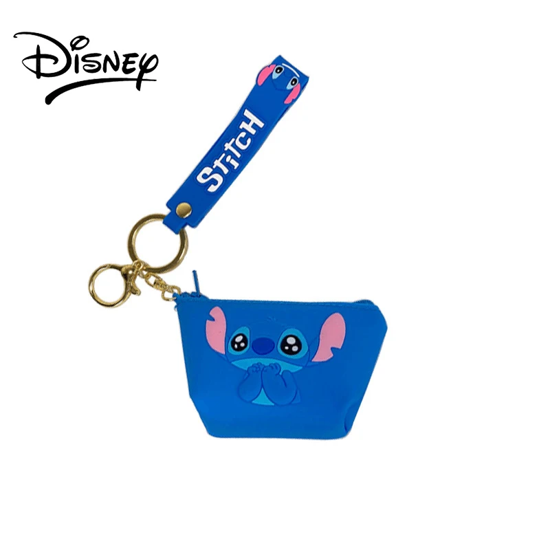 

Disney Women Wallet Unisex Cartoon Anime Cartoon Cute Stitch Coin Purse Keychain Pendant Creative Headphone Bag Children's Bag