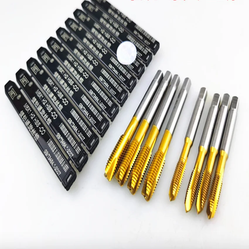 Бесплатная доставка, 1 шт., Φ HSSM35 Co5 %, полностью спиральный заостренный наконечник, винтовые краны для SS, детали для изготовления внутренней резьбы