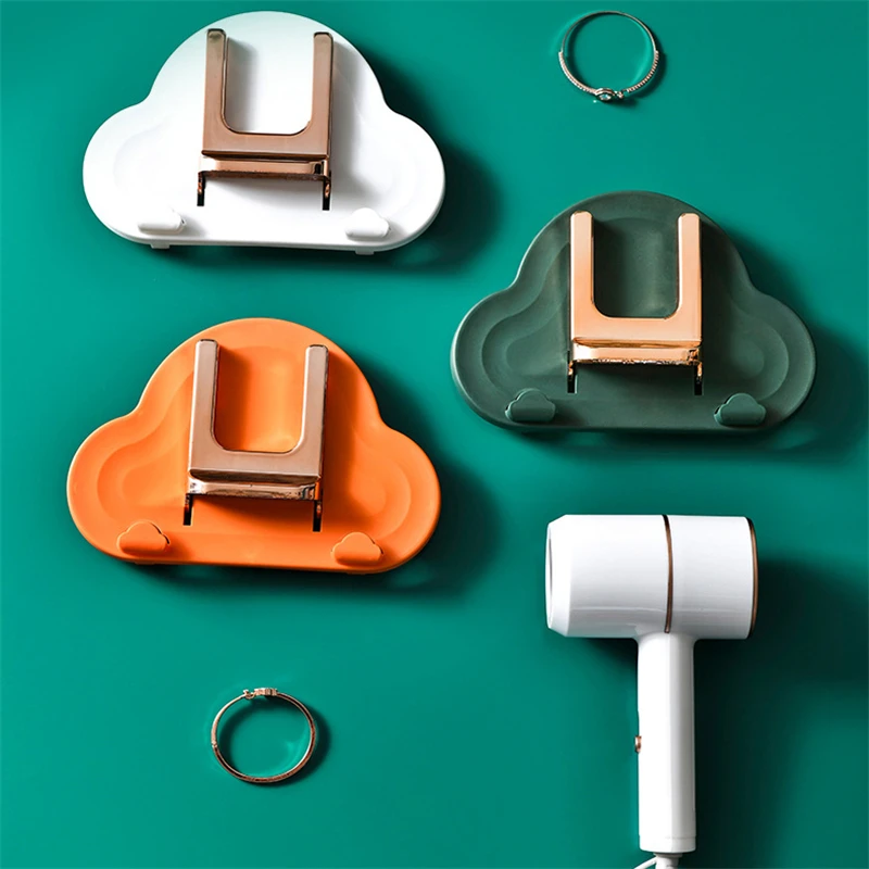 

Creative Hair Dryer Storage Rack Punch-free Foldable Hair Dryer Rack Blower Storage Rack For Bathroom Hotel Home
