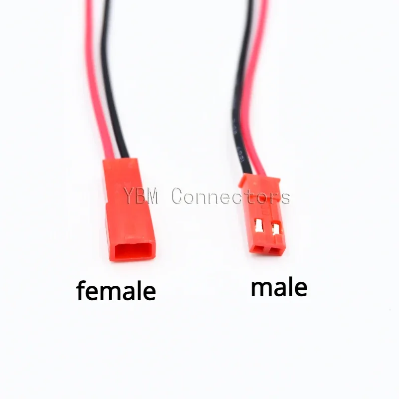 

10Pair/20Pcs 10CM 100mm JST 2Pin Male Female Connector Wire JST 2P Plug Jack DIY Electrical Cable For RC BEC Battery Toys 22AWG