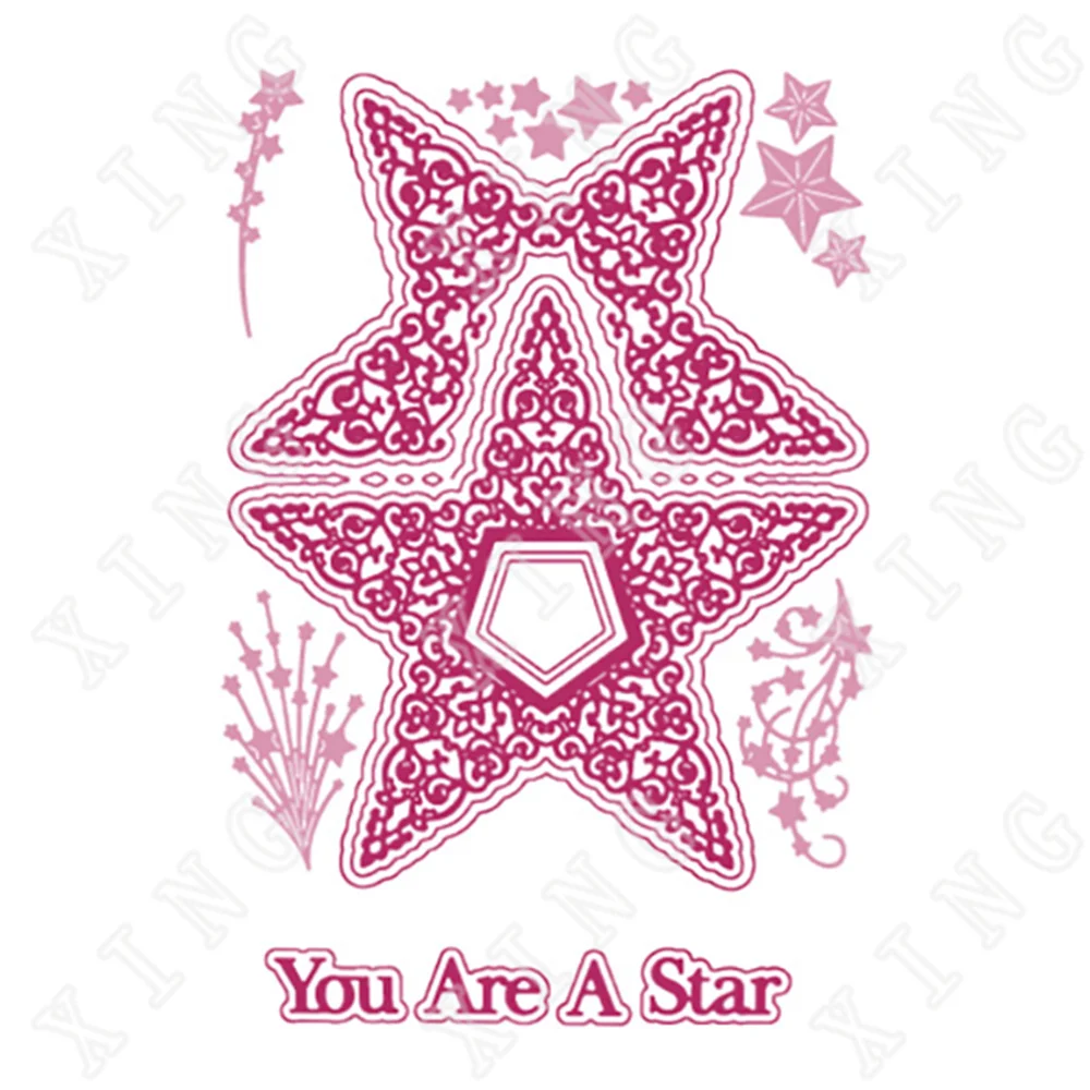 

2022 You Are a Star New Metal Cutting Dies Diy Бумага, поздравительная открытка, sarapбукинг, оформление альбома, дневника Craft, тиснение формы