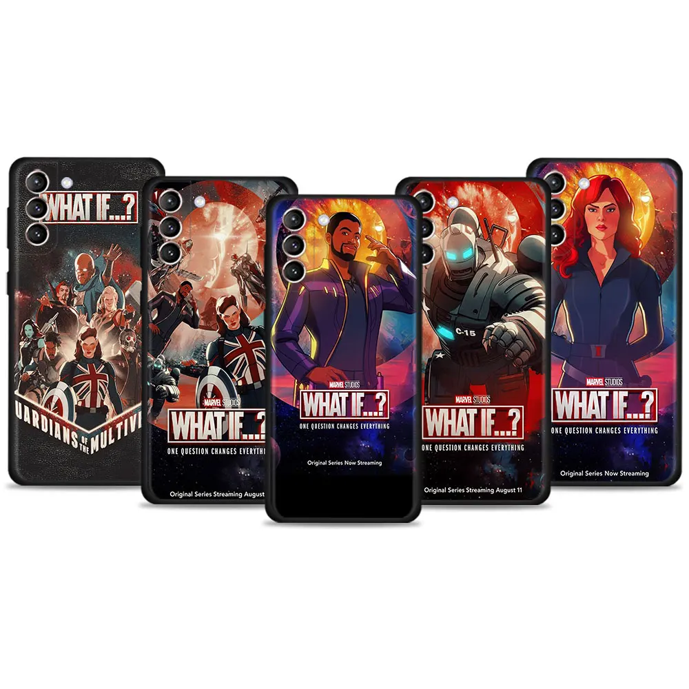 Silicone Case For Samsung Galaxy S22 S21 Ultra S20 FE S10 S9 S8 Plus S10e Note 20Ultra 10plus Phone Cover What If Comic