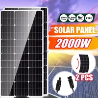 1000W Solar Panel 18V High Efficiency Monocrystalline Portable Flexible Waterproof Emergency Charging Outdoor Solar Cells