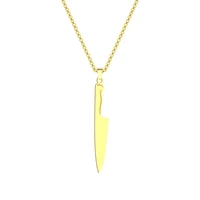 knife pendant necklace chefs knife gifts for friends who like cooking