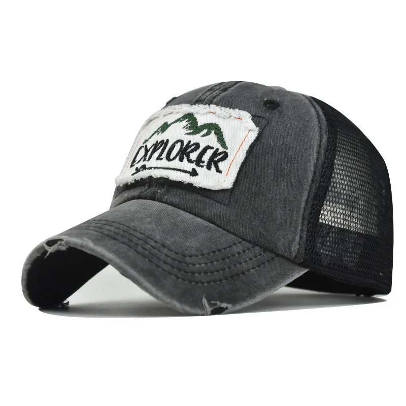 

New Washed Embroidered Baseball Cap New Spring Solid Sunhat Men Women Unisex Cotton Snapback Caps Fashion Hip Hop Summer Hat