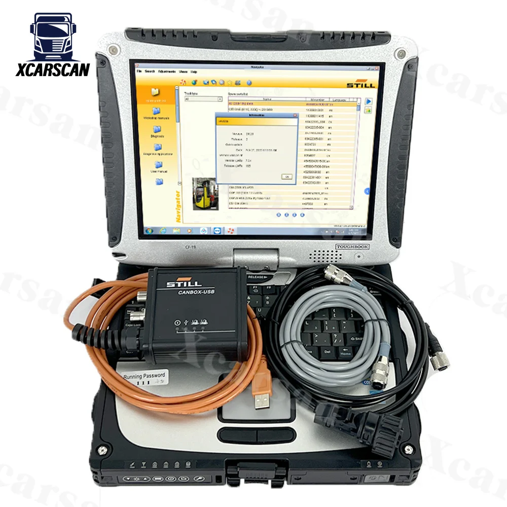 Для Still CANBOX 2 50983605400 CF19 Вилочный погрузчик для ноутбука STEDS 8 21 Can Bus Diagnostic Tool Сканер