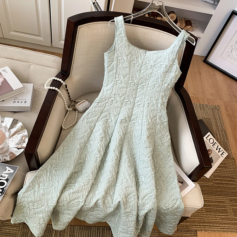 Женское винтажное платье-миди без рукавов летнее элегантное вечернее