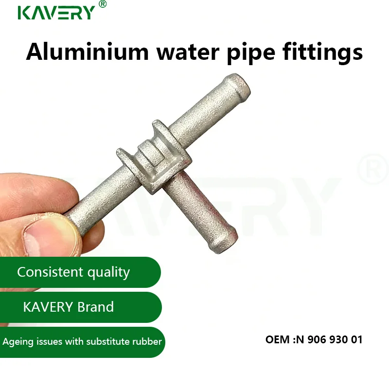 Фото KAVERY, 1 шт., N90693001, алюминиевый Т-образный фитинг-соединитель для шланга охлаждающей жидкости, для VW Jetta A3, водопроводная трубка ST006, автомобильные аксессуары №4
