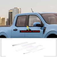for ford maverick 2022 stainless steel car door center pillar trim b pillar protection sticker car modeling refit accessories