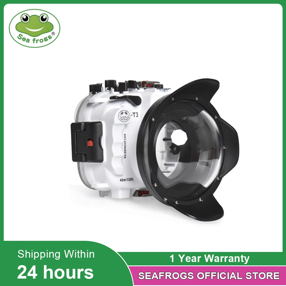 

Seafrogs 40M/130FT Underwater Camera Housing With Dry Dome Port For Fujifilm X-T3