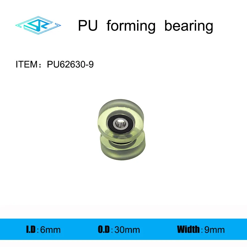 

The manufacturer supplies Polyurethane forming bearing PU62630-9 Rubber coated pulley 6mm*30mm*9mm