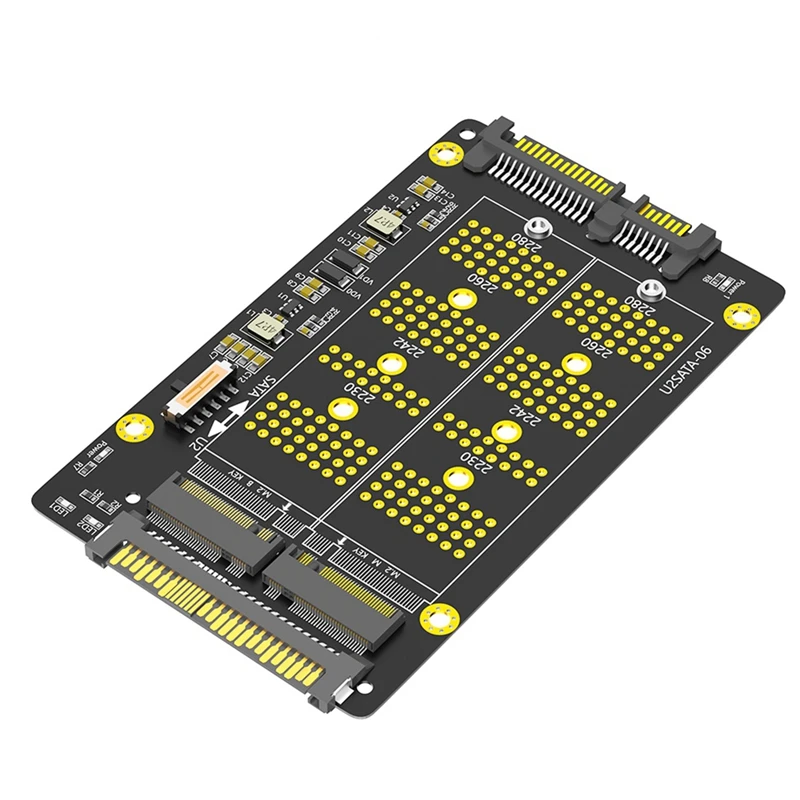 2 в 1 Combo M.2 (NGFF) NVME PCI-E SSD к U.2 SFF-8639 &amp SATA адаптеру