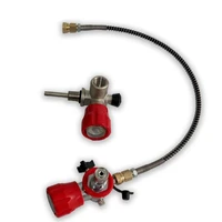 gas cylinder valve red valve with filling station
