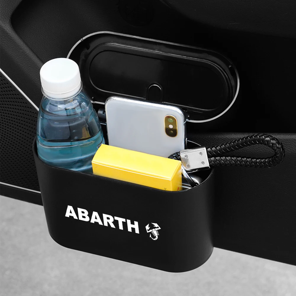 

1 Pack Car Organizer Dustbin Soot Storage Box Car Accessories For Abarth Accessories 500 595 124 Competizione Carbono Punto Evo