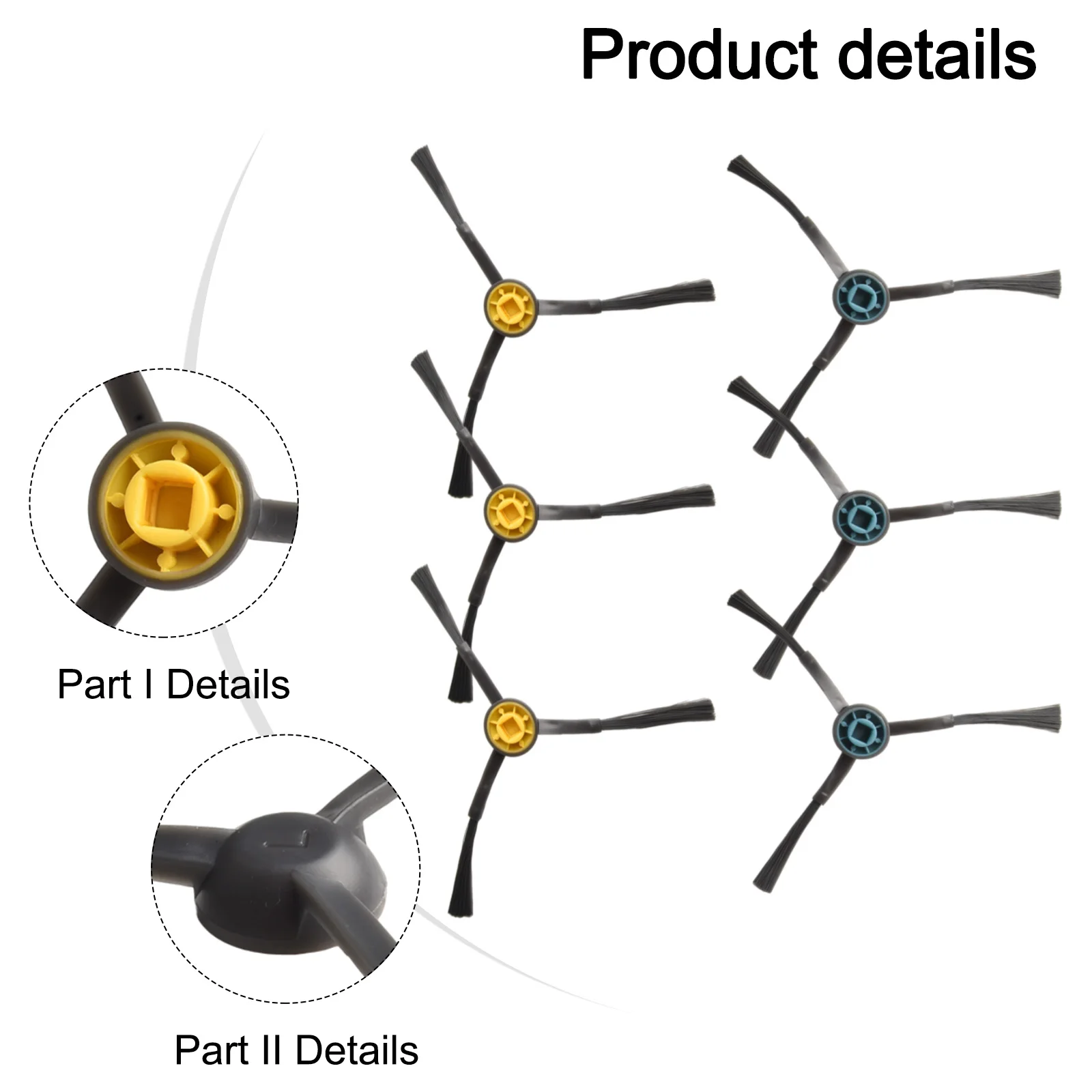 Запчасти для пылесоса детали боковые щетки подходят Fakir Robert R-S 770