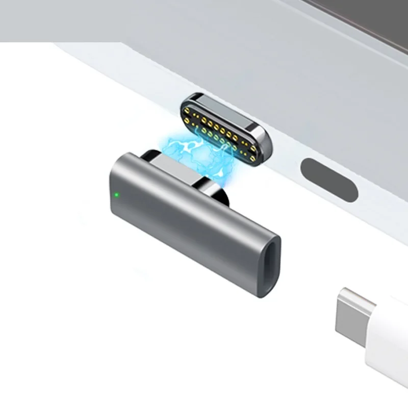 

Magnetic USB C Adapter 24Pins Type C Connector PD 100W Fast Charging 40Gbp/s Converter for Thunderbolt 3 MacBook iPad Pro Switch