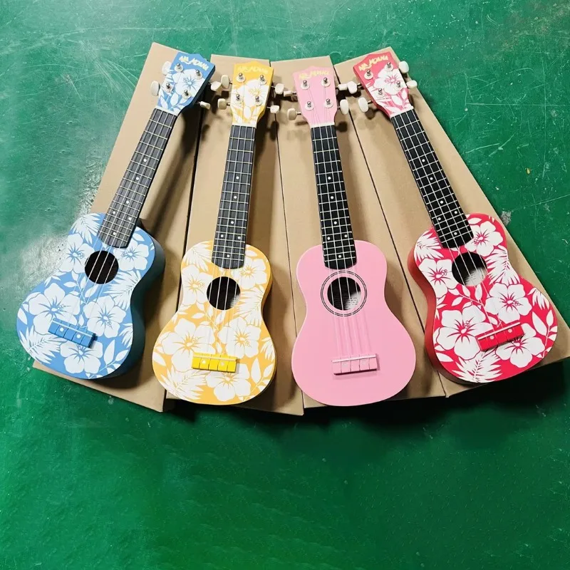 

21Inch Guitar Kid Toy Children Acoustic Musical Wooden Ukulele Instrument Portable Mini Beginner Wood Instruments Ages Classical