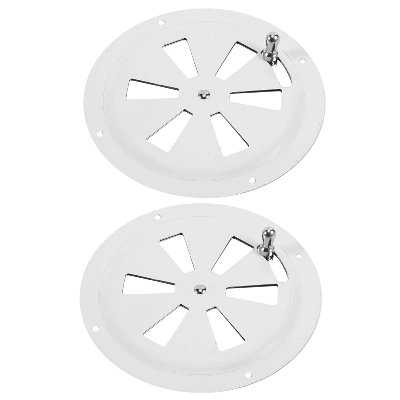 

2X круглая вентиляционная решетка и боковая ручка открывания решетки радиатора для морской лодки RV 316 вентиляционная решетка из нержавеющей...