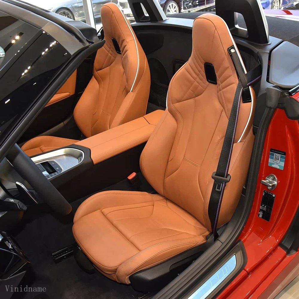 Для BMW Z4 G29 Roadster 2018 2019 2020 2021 2022 2023 2024 2025 2026 Комплект чехлов для автомобильных сидений из веганской кожи Nappa, аксессуары на заказ. (art.: 3920dd0db521e) - 3920dd0db521e