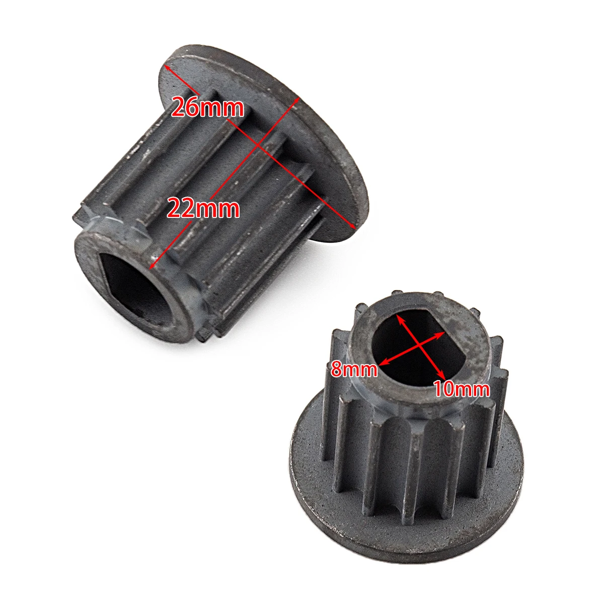 

13 Tooth Gear Pinion Sprocket Belt Pulley With One Flat Side Mount For Scooter Electric Motor