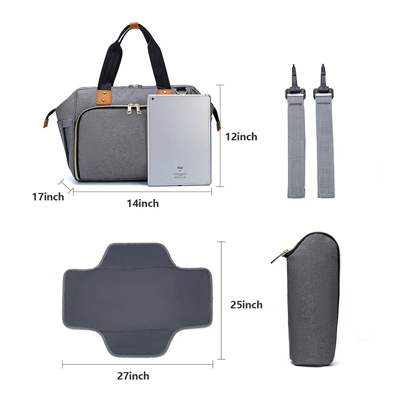 Lequeen Mommy Bag Дорожная сумка для хранения Водонепроницаемая влажных и сухих детских