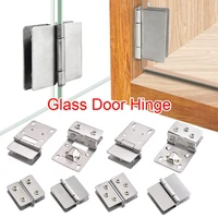 2pcs home interior no hole connector glass door hinge cabinet hinge clip furniture supplies window accessories