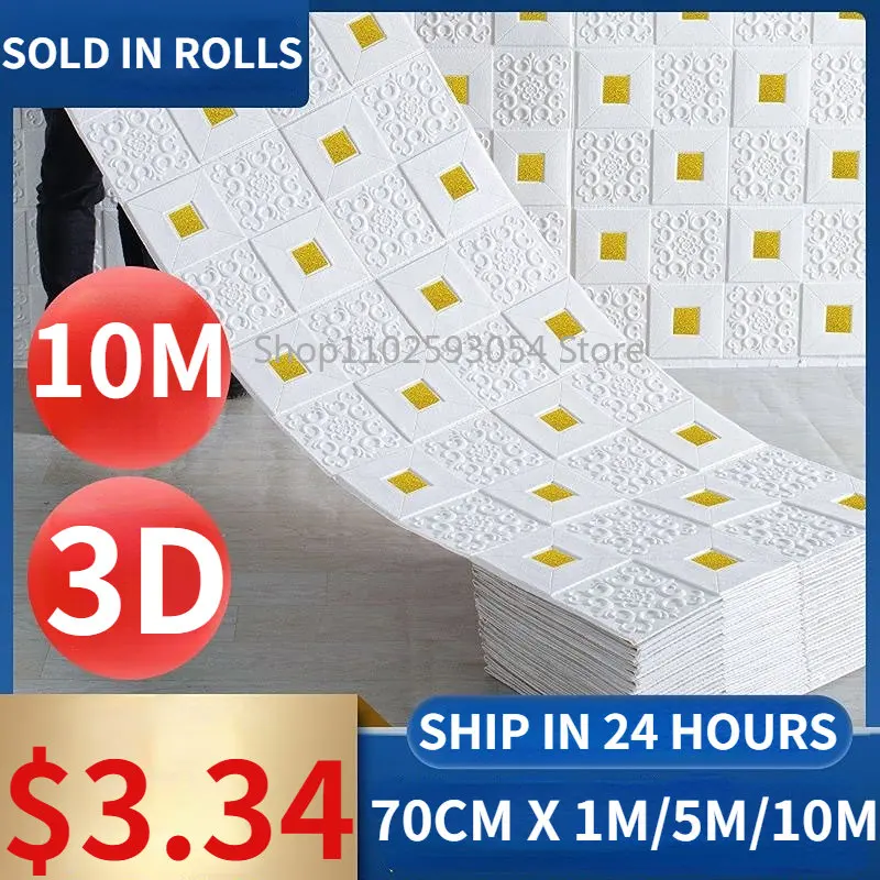 

Ceiling Self-adhesive Waterproof Wall Stickers Thickened XPE Kitchen Living Room TV Background Wall Home Decoration