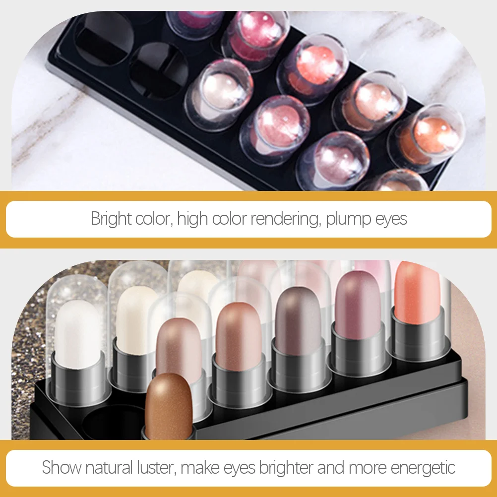 12 шт. карандаш для теней Профессиональный хайлайтер цветные палки макияжа век